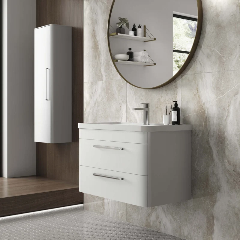 Hudson Reed Solar Floor Standing 600mm Vanity Unit With 2 Drawers & Basin