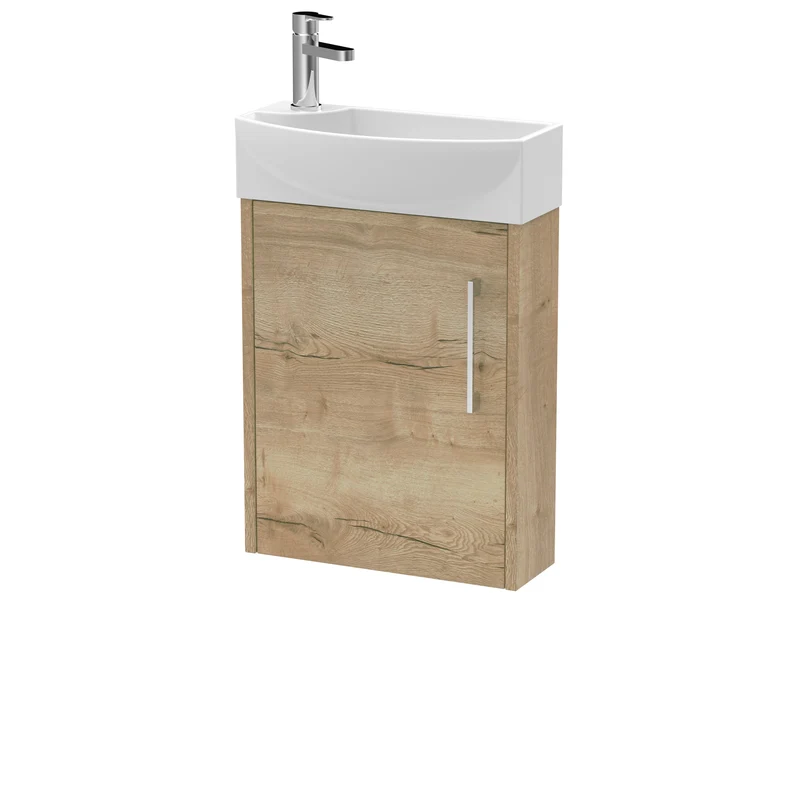 Hudson Reed Juno Compact Wall Hung 440mm Vanity Unit With Ceramic Basin