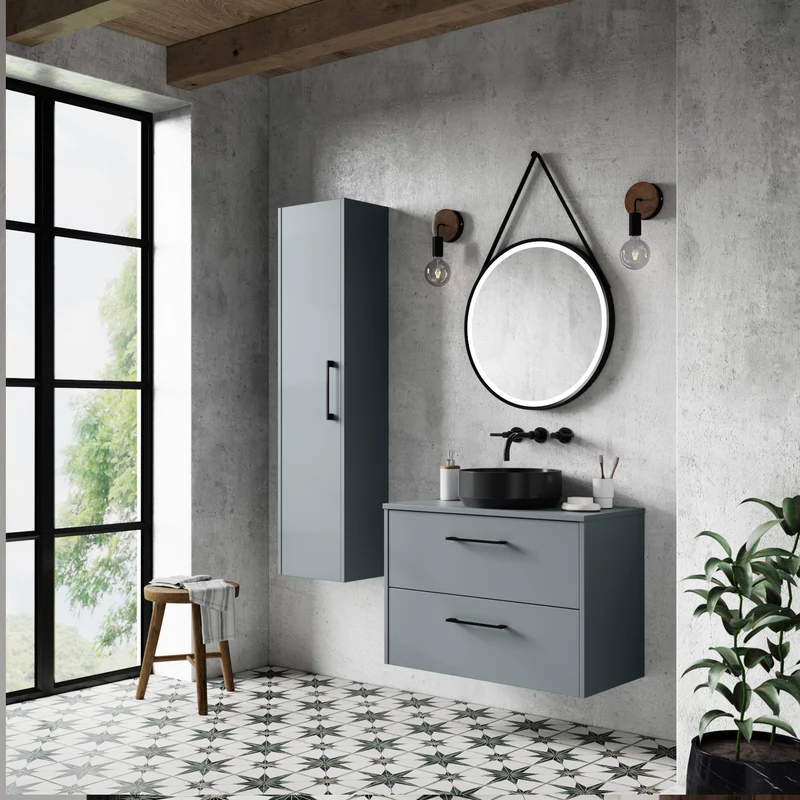 Hudson Reed Juno Wall Hung 1200mm Vanity Unit With 4 Doors & Twin Basin