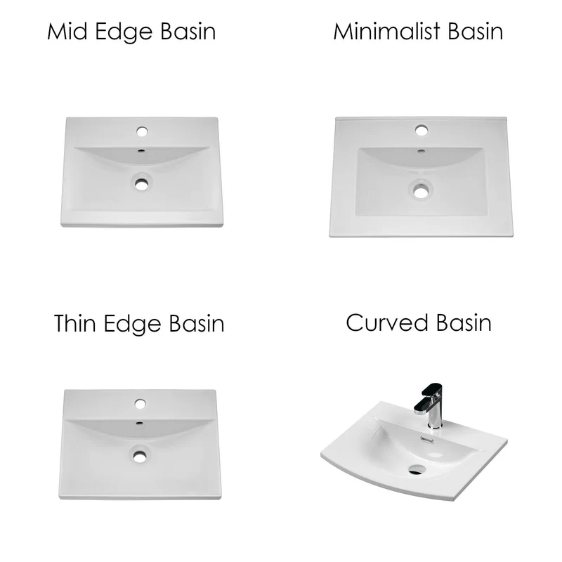 Hudson Reed Juno Wall Hung 500mm Vanity Unit With 2 Doors & Ceramic Basin