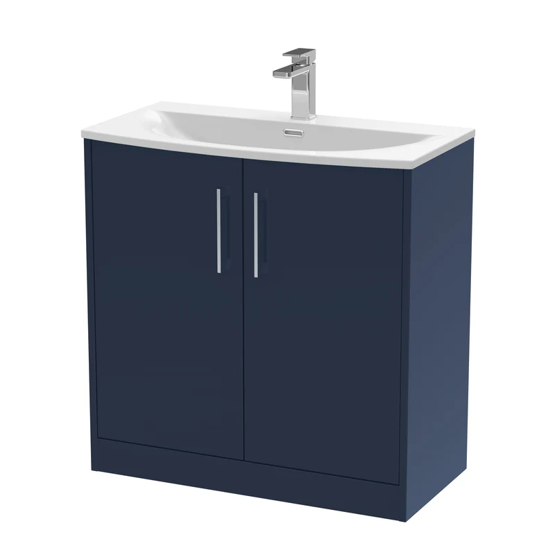 Hudson Reed Juno Floor Standing 800mm Vanity Unit With 2 Doors & Ceramic Basin