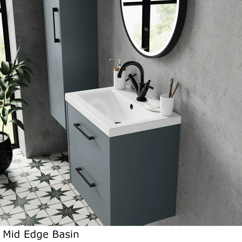 Hudson Reed Juno Floor Standing 500mm Vanity Unit With 2 Doors & Ceramic Basin