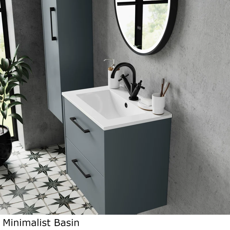 Hudson Reed Juno Floor Standing 500mm Vanity Unit With 2 Doors & Ceramic Basin