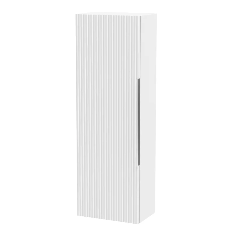 Hudson Reed Fluted Wall Hung 1200 x 400mm Tall Unit - Satin White