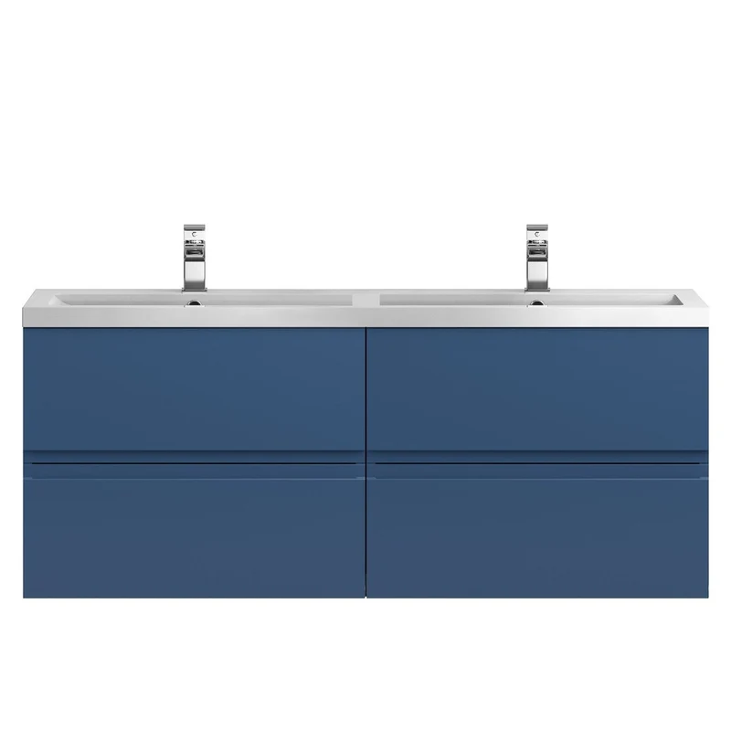 Hudson Reed Urban Wall Hung 1200mm Vanity Unit With 4 Drawers & Double Basin