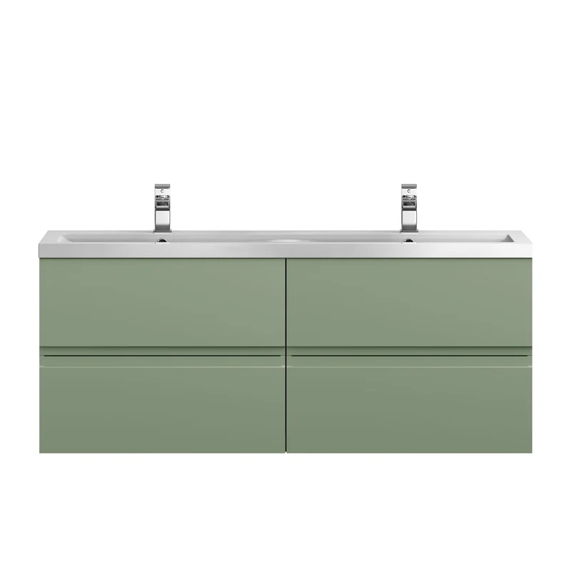 Hudson Reed Urban Wall Hung 1200mm Vanity Unit With 4 Drawers & Double Basin