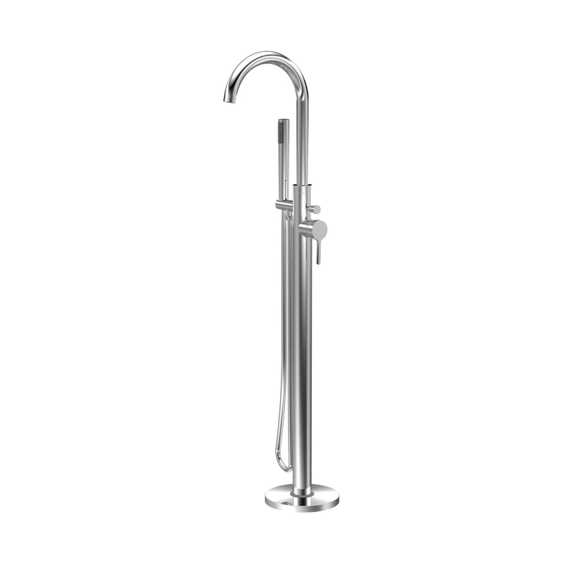 Nuie Aztec Tec Floor Standing Bath Shower Mixer Contemporary Chrome Brass,plastic 1200x200x345mm