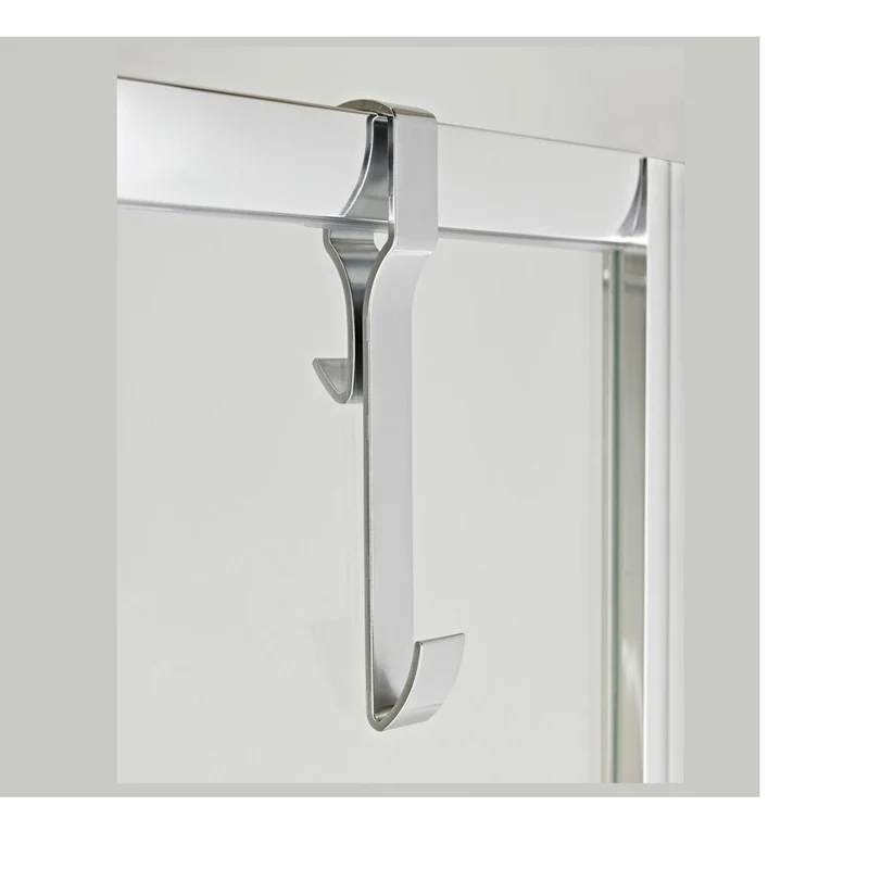 Nuie Enclosure Hook For Framed Enclosures Contemporary Chrome Stainless Steel 300x25x60mm