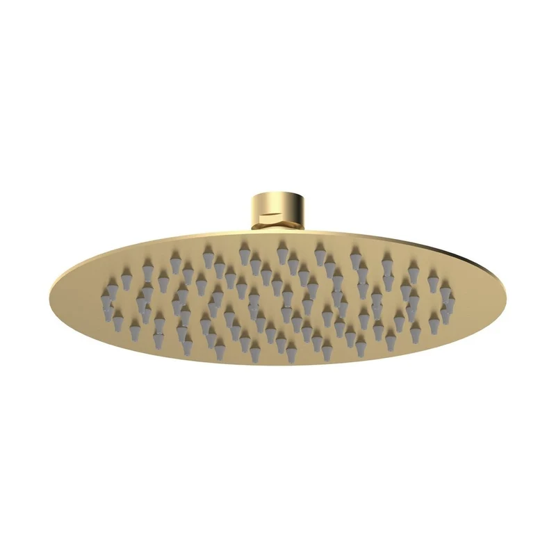 Nuie Fixed Heads Fixed Head Contemporary Brushed Brass Stainless Steel 56x200x200mm