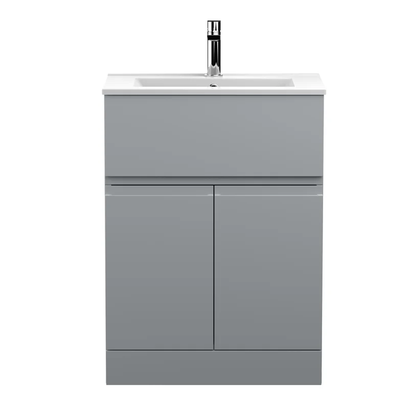 Hudson Reed Urban Floor Standing 600mm Vanity Unit With 2 Doors & 1 Drawer