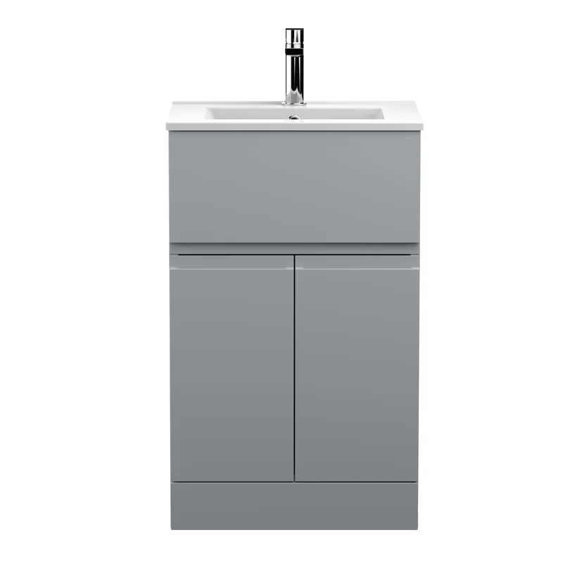Hudson Reed Urban Floor Standing 500mm Vanity Unit With 2 Doors & 1 Drawer