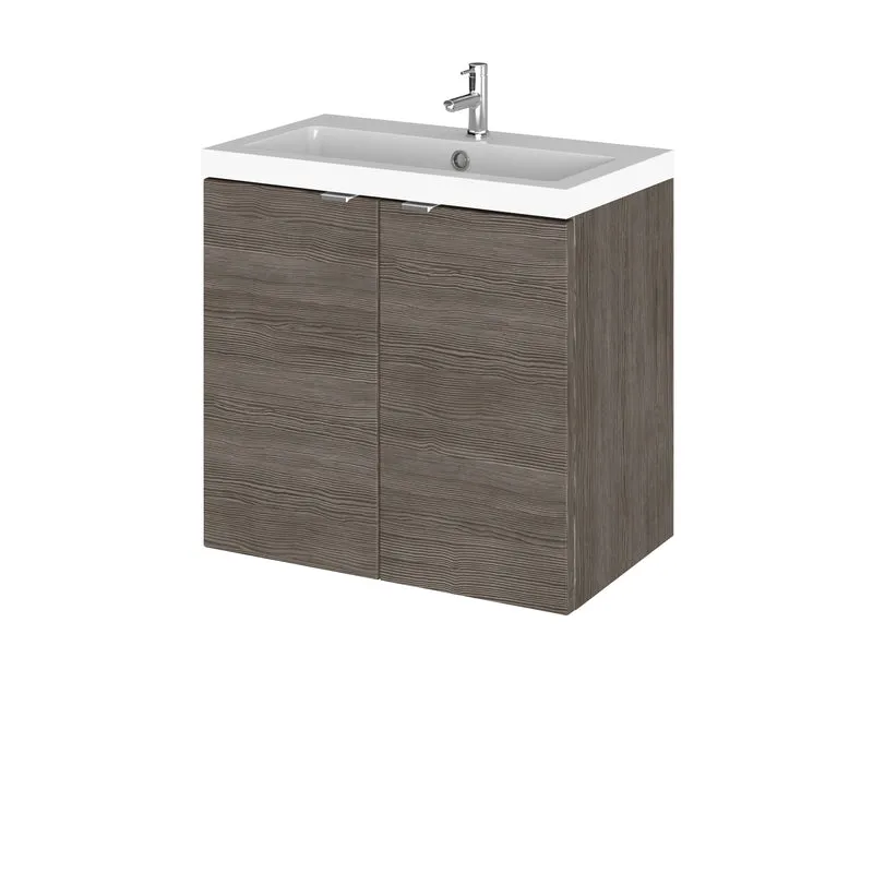 Hudson Reed Fusion Wall Hung 600mm Vanity Unit With 2 Doors & Basin