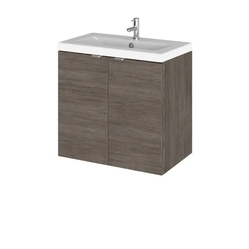 Hudson Reed Fusion Wall Hung 600mm Vanity Unit With 2 Doors & Basin