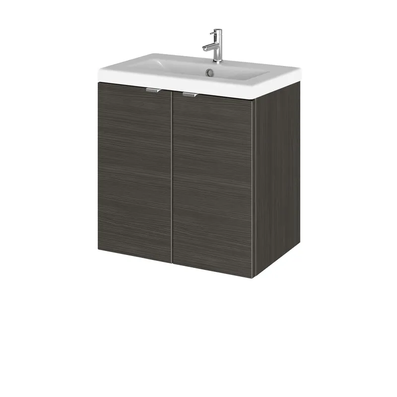 Hudson Reed Fusion Wall Hung 500mm Vanity Unit With 2 Doors & Basin