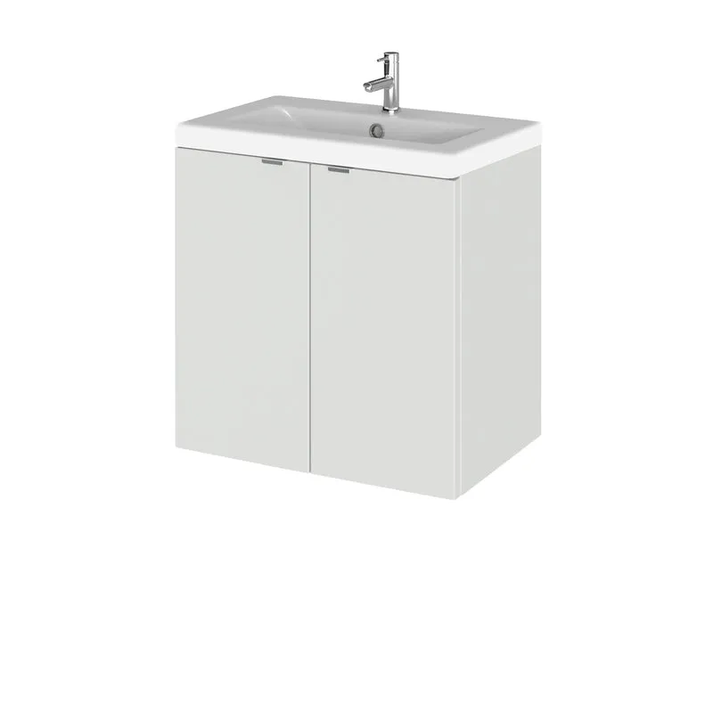 Hudson Reed Fusion Wall Hung 500mm Vanity Unit With 2 Doors & Basin
