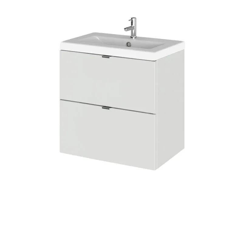 Hudson Reed Fusion Wall Hung 500mm Vanity Unit With 2 Drawers & Basin