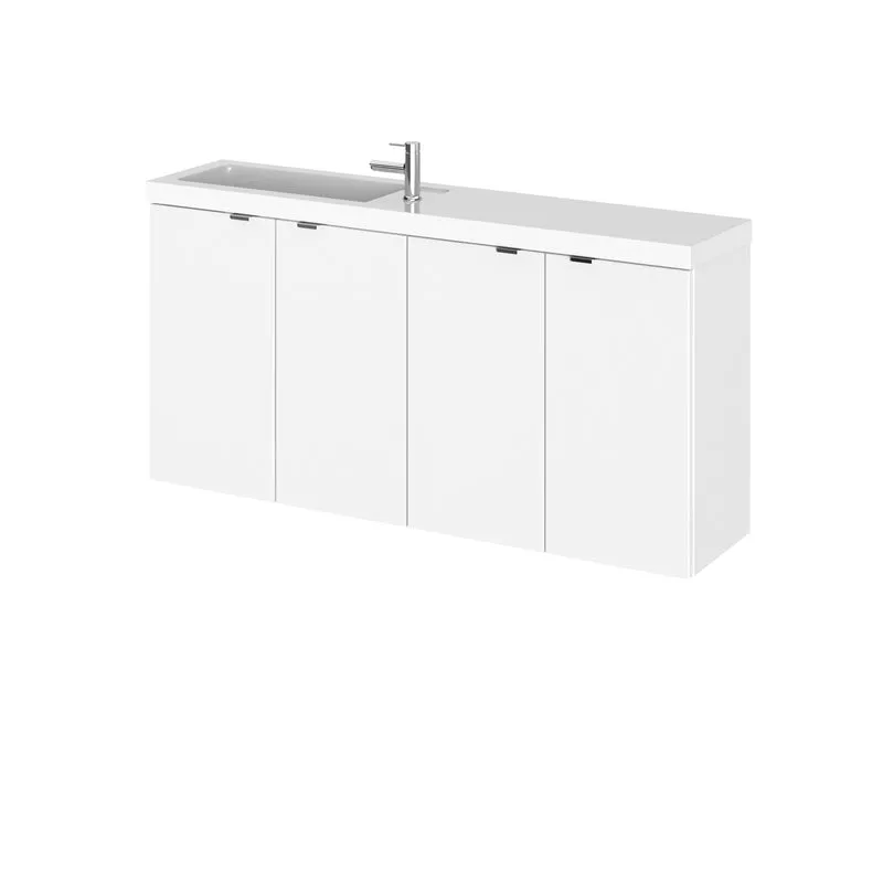 Hudson Reed Fusion Wall Hung Slimline 1000mm Vanity Unit & Basin