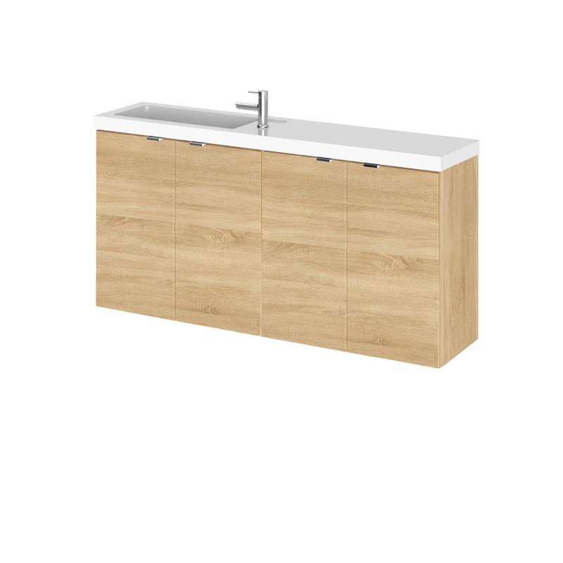 Hudson Reed Fusion Wall Hung Slimline 1000mm Vanity Unit & Basin