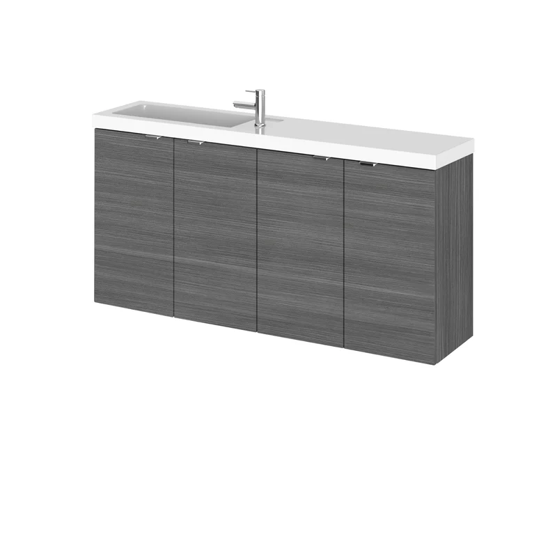 Hudson Reed Fusion Wall Hung Slimline 1000mm Vanity Unit & Basin