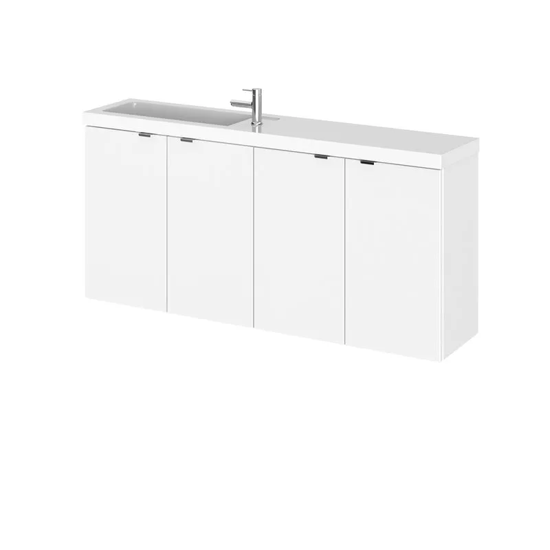 Hudson Reed Fusion Wall Hung Slimline 1200mm Vanity Unit & Basin