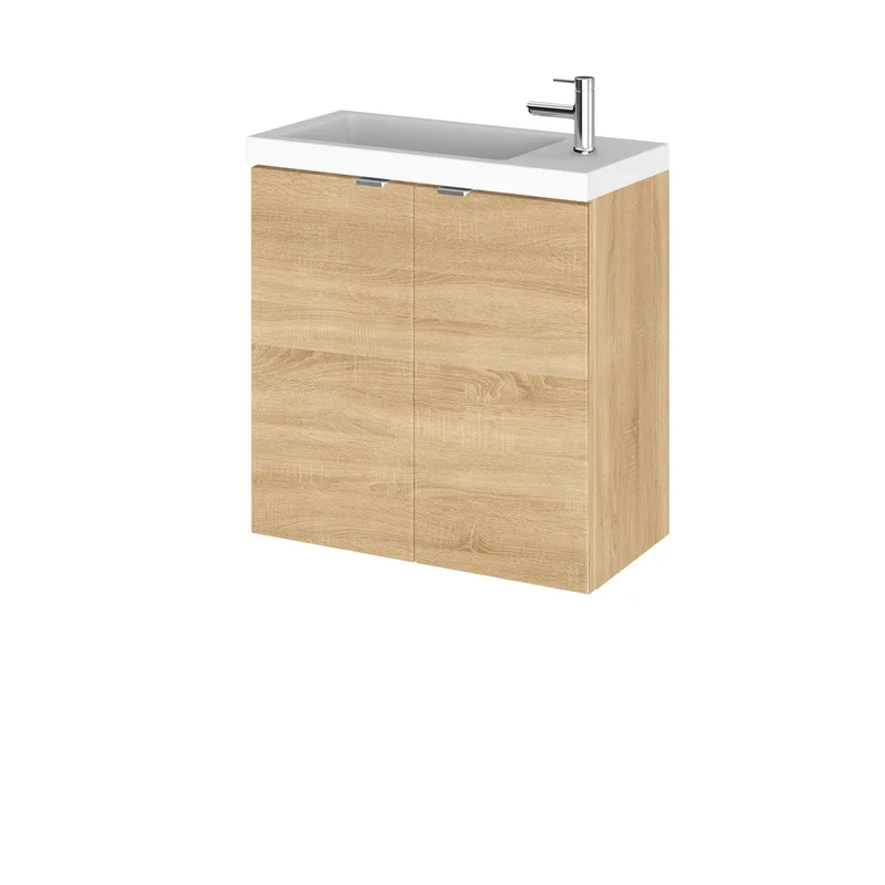Hudson Reed Fusion Wall Hung Slimline 500mm Vanity Unit & Basin