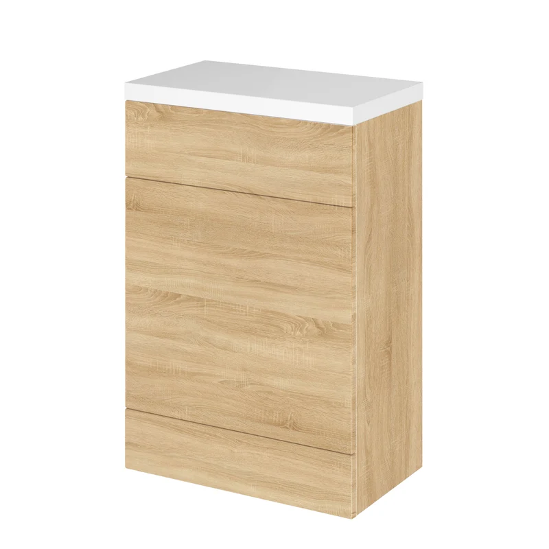 Hudson Reed Fusion Floor Standing 600mm WC Unit With Polymarble Top