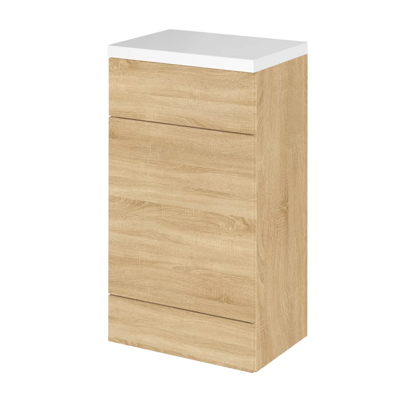 Hudson Reed Fusion Floor Standing 500mm WC Unit With Polymarble Top
