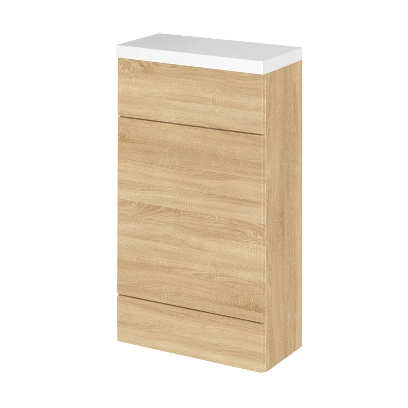 Hudson Reed Fusion Floor Standing Slimline 500mm WC Unit With Polymarble Top