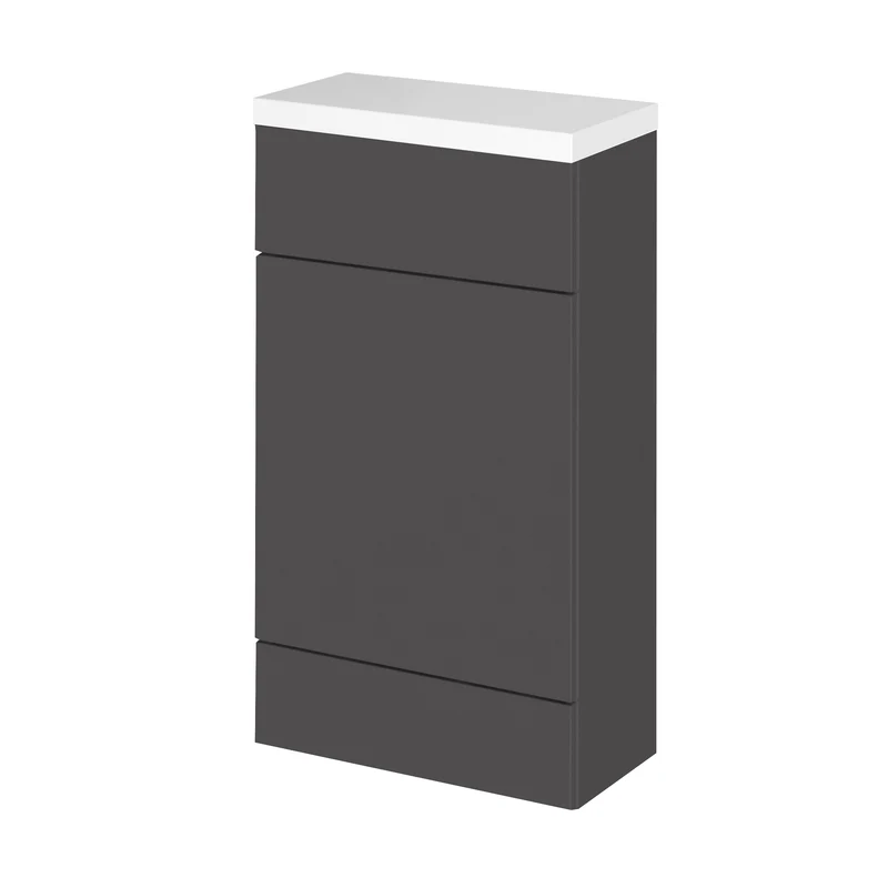 Hudson Reed Fusion Floor Standing Slimline 500mm WC Unit With Polymarble Top