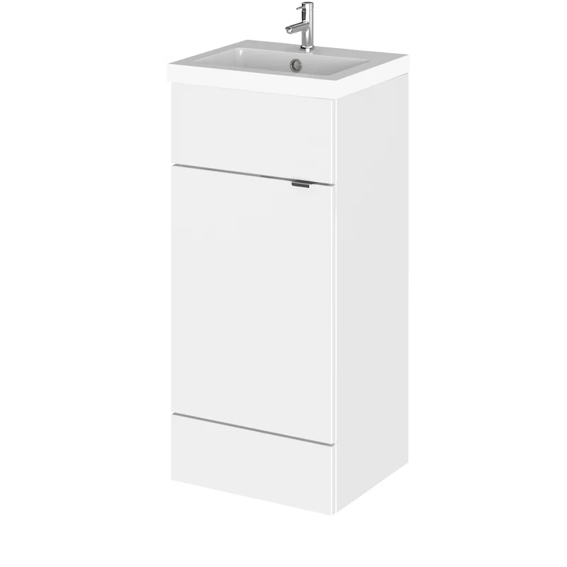 Hudson Reed Fusion Floor Standing 400mm Vanity Unit & Basin
