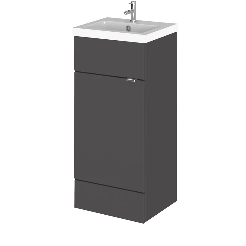 Hudson Reed Fusion Floor Standing 400mm Vanity Unit & Basin