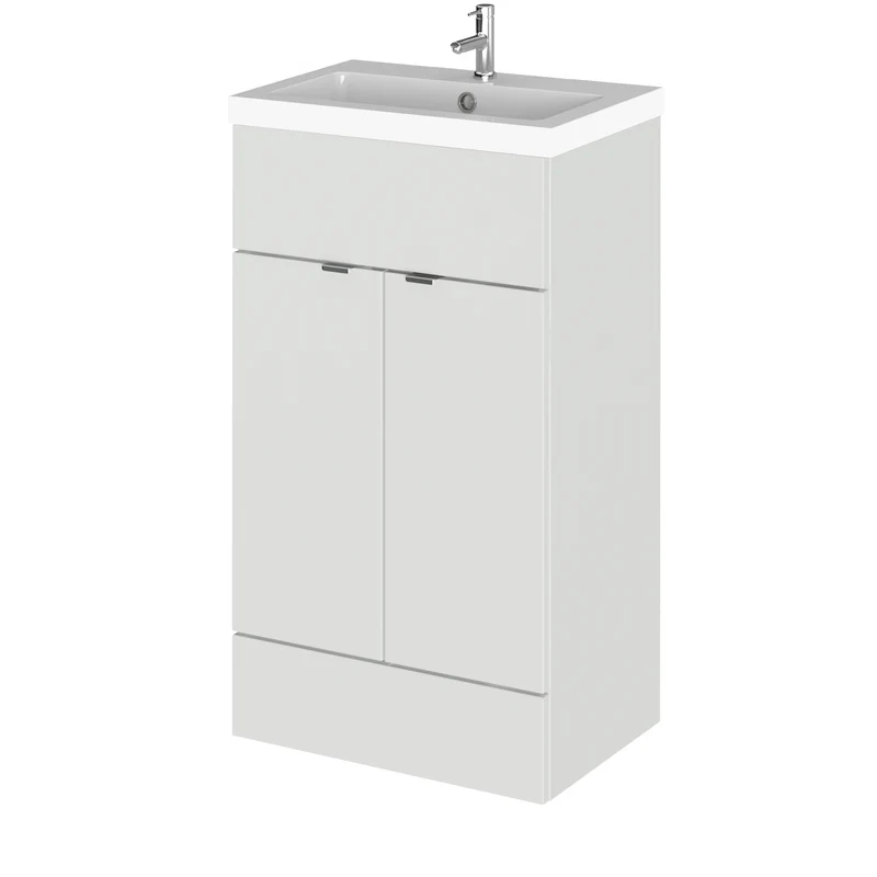 Hudson Reed Fusion Floor Standing 500mm Vanity Unit & Basin