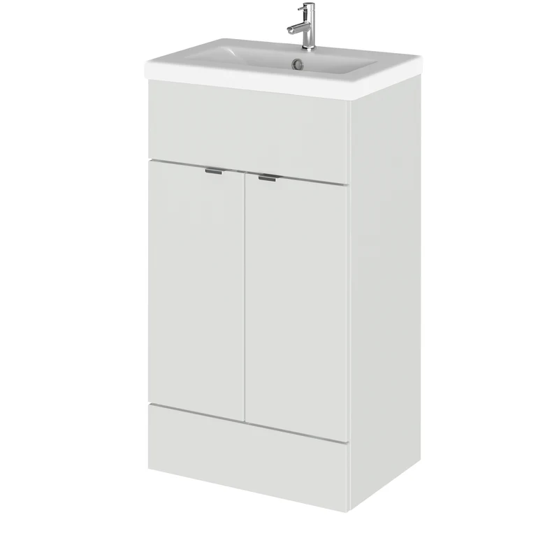 Hudson Reed Fusion Floor Standing 500mm Vanity Unit & Basin