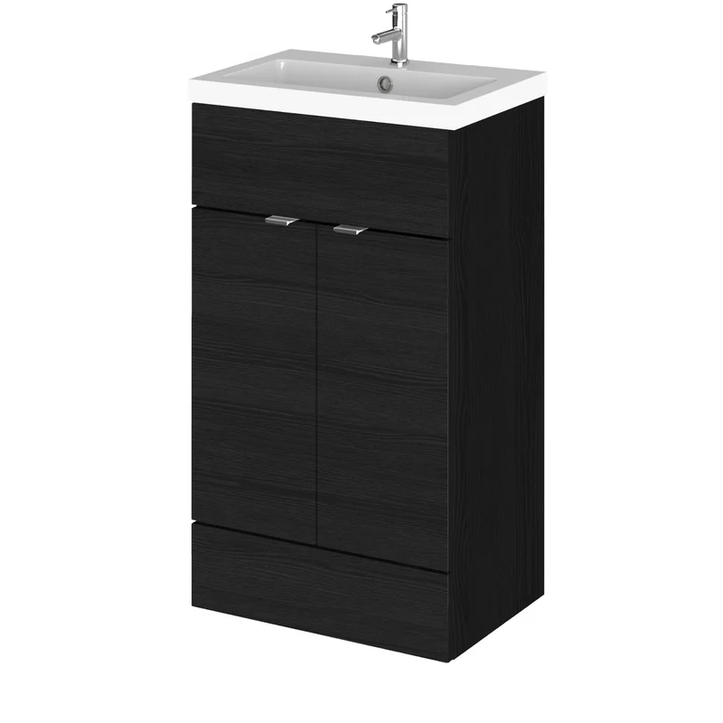 Hudson Reed Fusion Floor Standing 500mm Vanity Unit & Basin