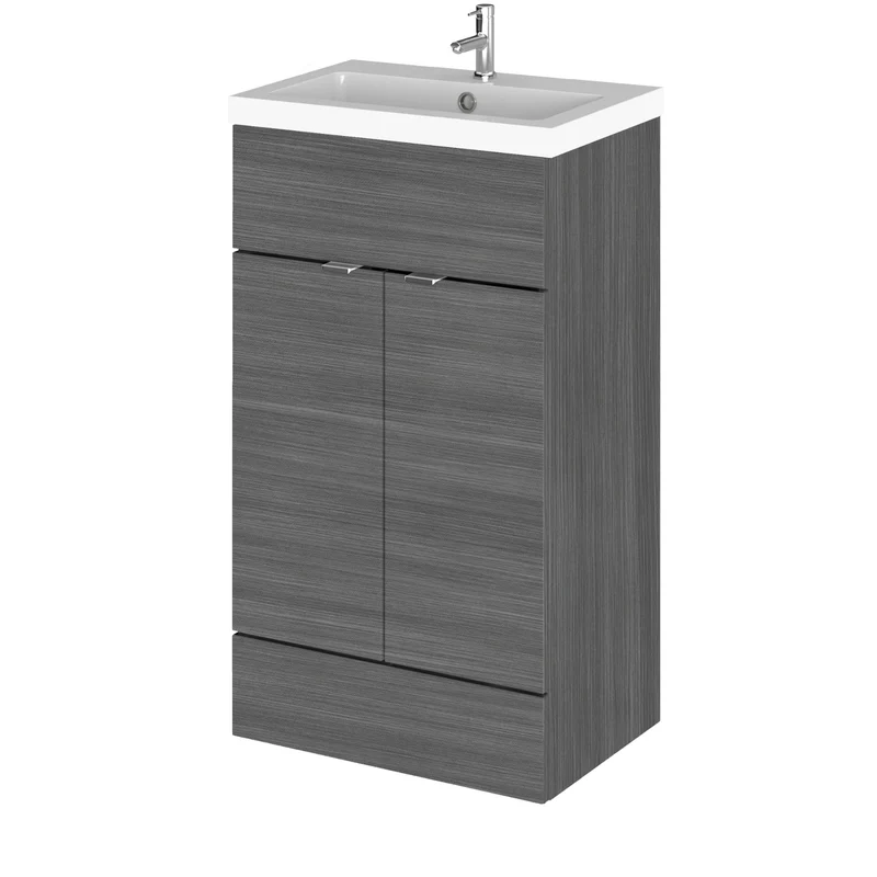 Hudson Reed Fusion Floor Standing 500mm Vanity Unit & Basin
