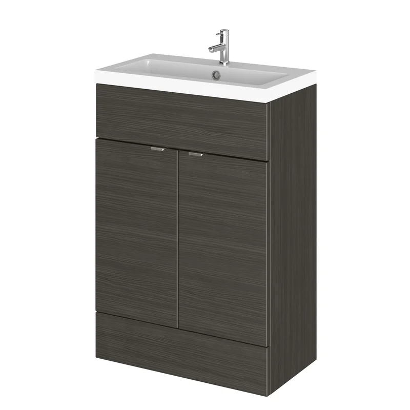 Hudson Reed Fusion Floor Standing 600mm Vanity Unit & Basin