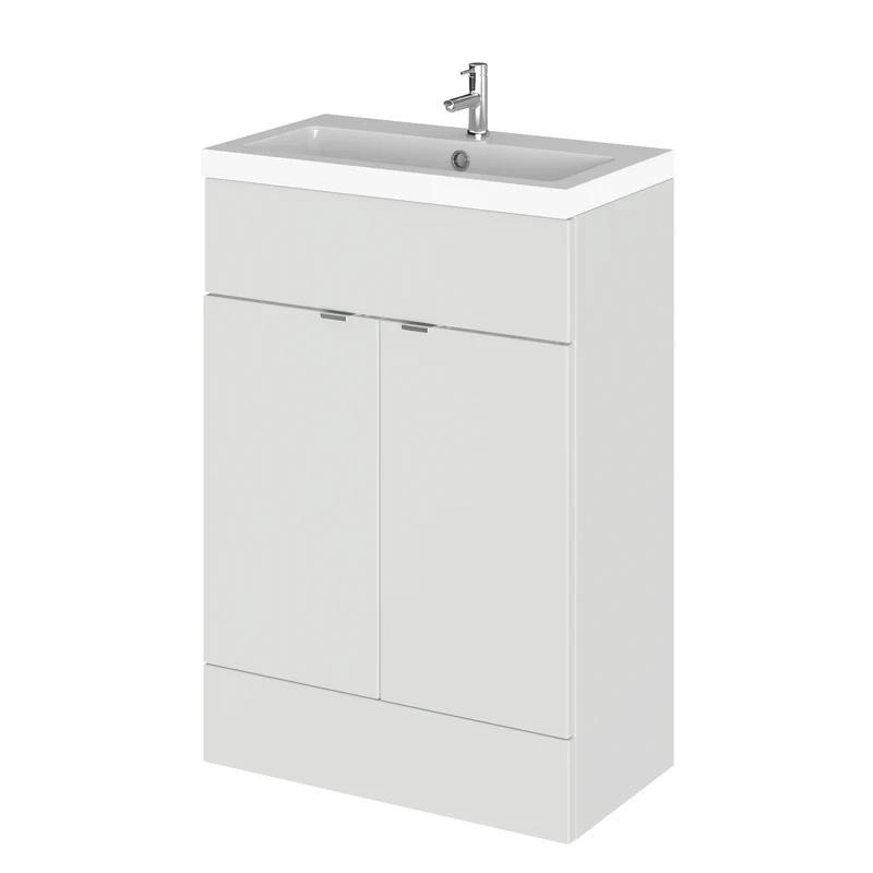 Hudson Reed Fusion Floor Standing 600mm Vanity Unit & Basin