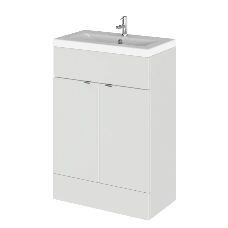 Hudson Reed Fusion Floor Standing 600mm Vanity Unit & Basin