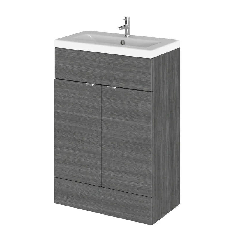 Hudson Reed Fusion Floor Standing 600mm Vanity Unit & Basin