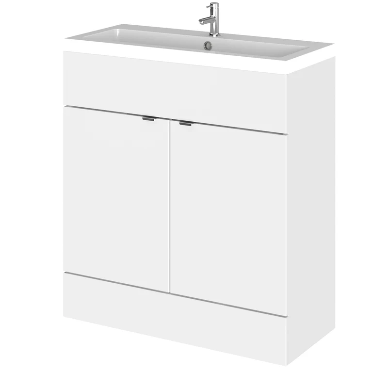 Hudson Reed Fusion Floor Standing 800mm Vanity Unit & Basin