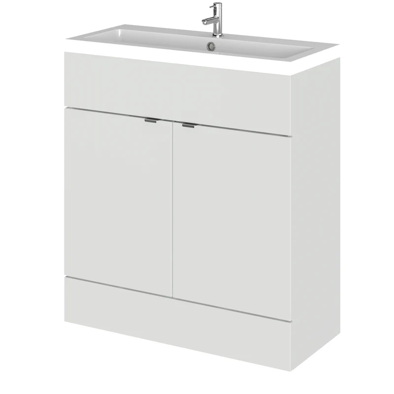 Hudson Reed Fusion Floor Standing 800mm Vanity Unit & Basin