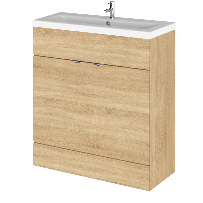 Hudson Reed Fusion Floor Standing 800mm Vanity Unit & Basin