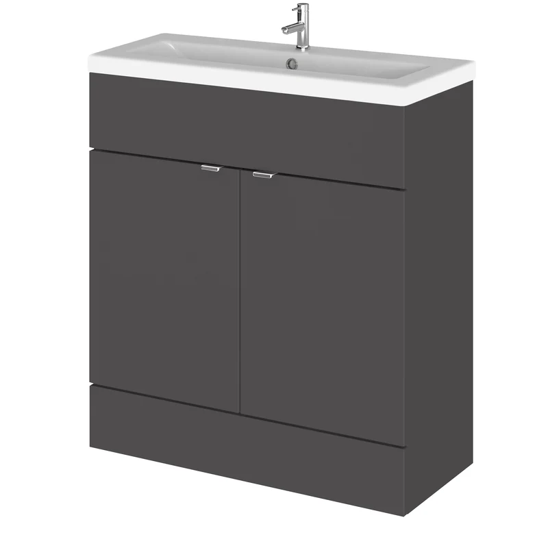 Hudson Reed Fusion Floor Standing 800mm Vanity Unit & Basin