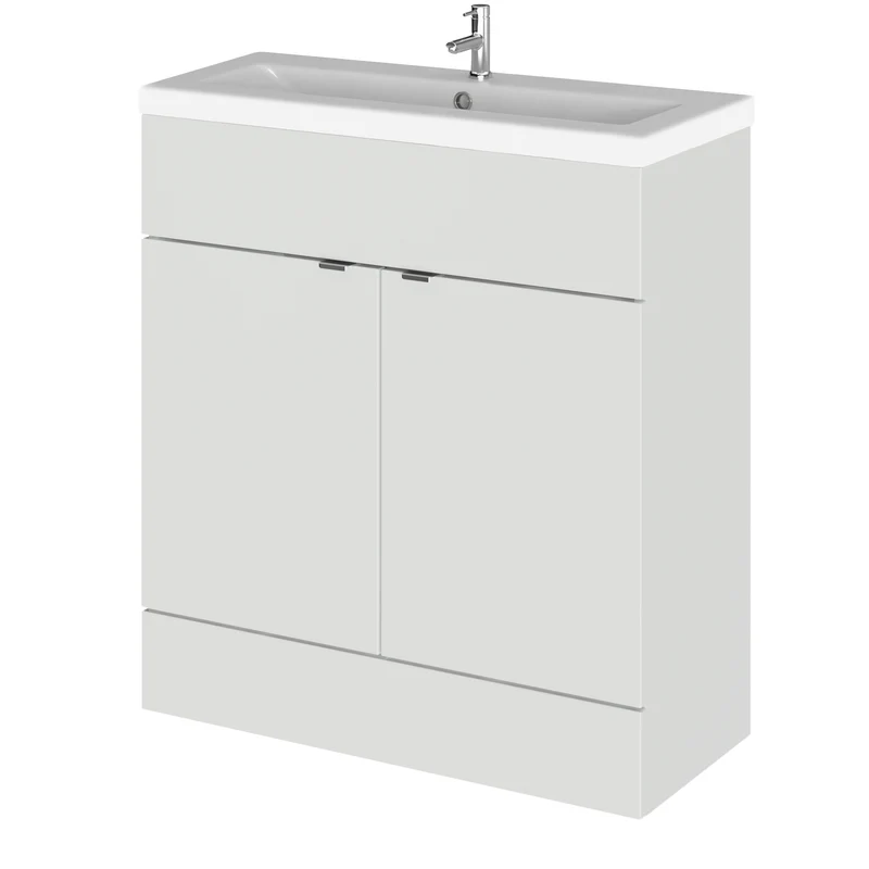 Hudson Reed Fusion Floor Standing 800mm Vanity Unit & Basin