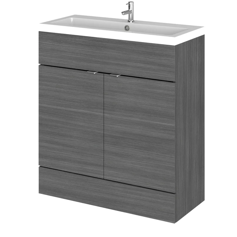 Hudson Reed Fusion Floor Standing 800mm Vanity Unit & Basin