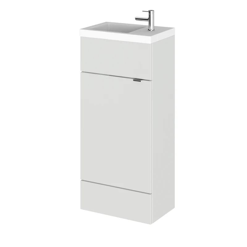 Hudson Reed Fusion Floor Standing Slimline 400mm Vanity Unit & Basin