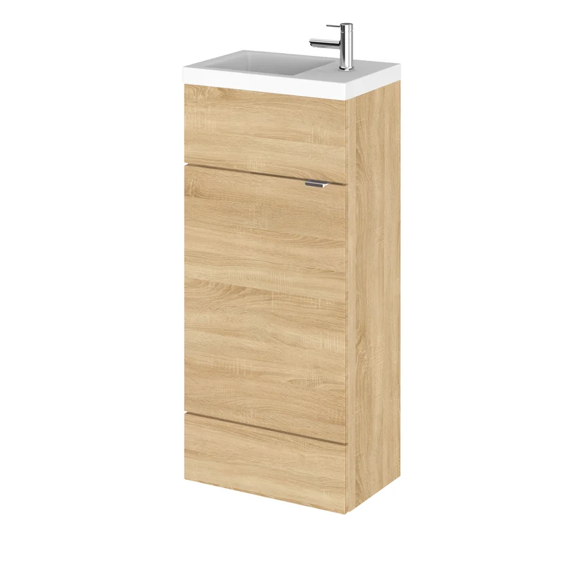 Hudson Reed Fusion Floor Standing Slimline 400mm Vanity Unit & Basin