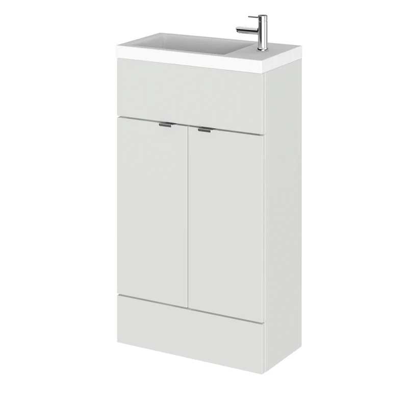 Hudson Reed Fusion Floor Standing Slimline 500mm Vanity Unit & Basin