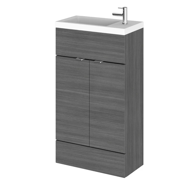 Hudson Reed Fusion Floor Standing Slimline 500mm Vanity Unit & Basin