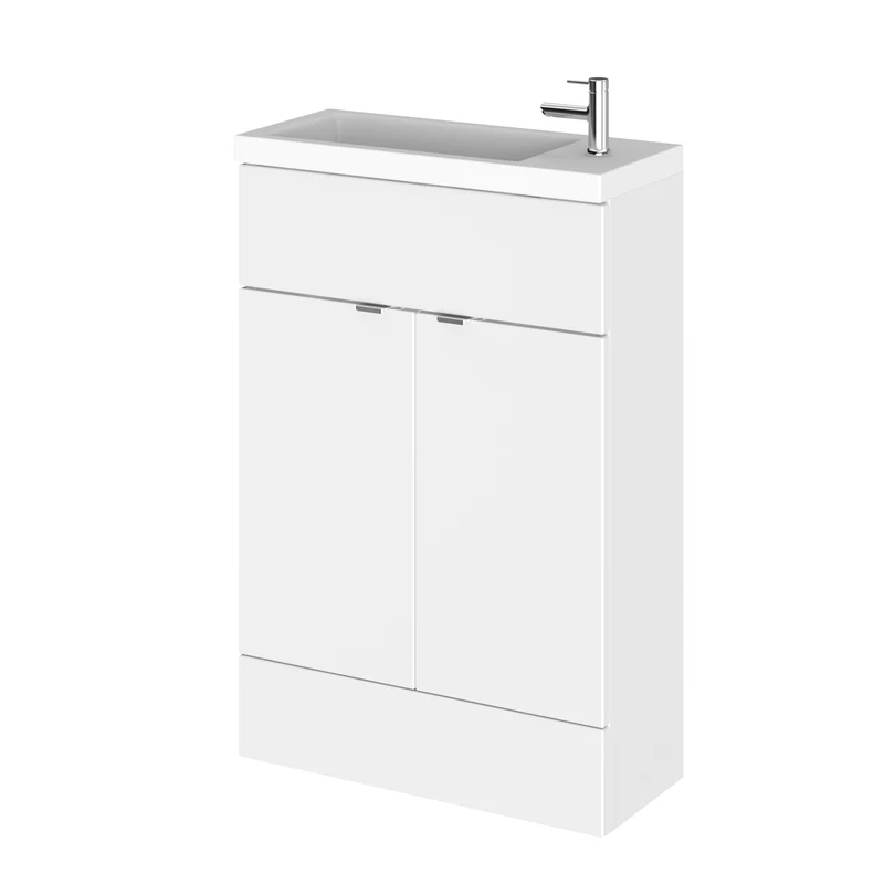 Hudson Reed Fusion Floor Standing Slimline 600mm Vanity Unit & Basin